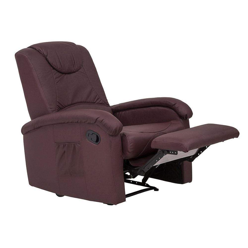 Poltrona Relax Disa A Bordeaux Similpelle Manuale 