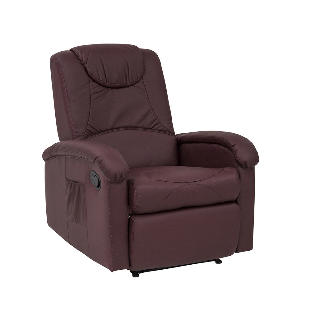 Poltrona Relax Disa A Bordeaux Similpelle Manuale 