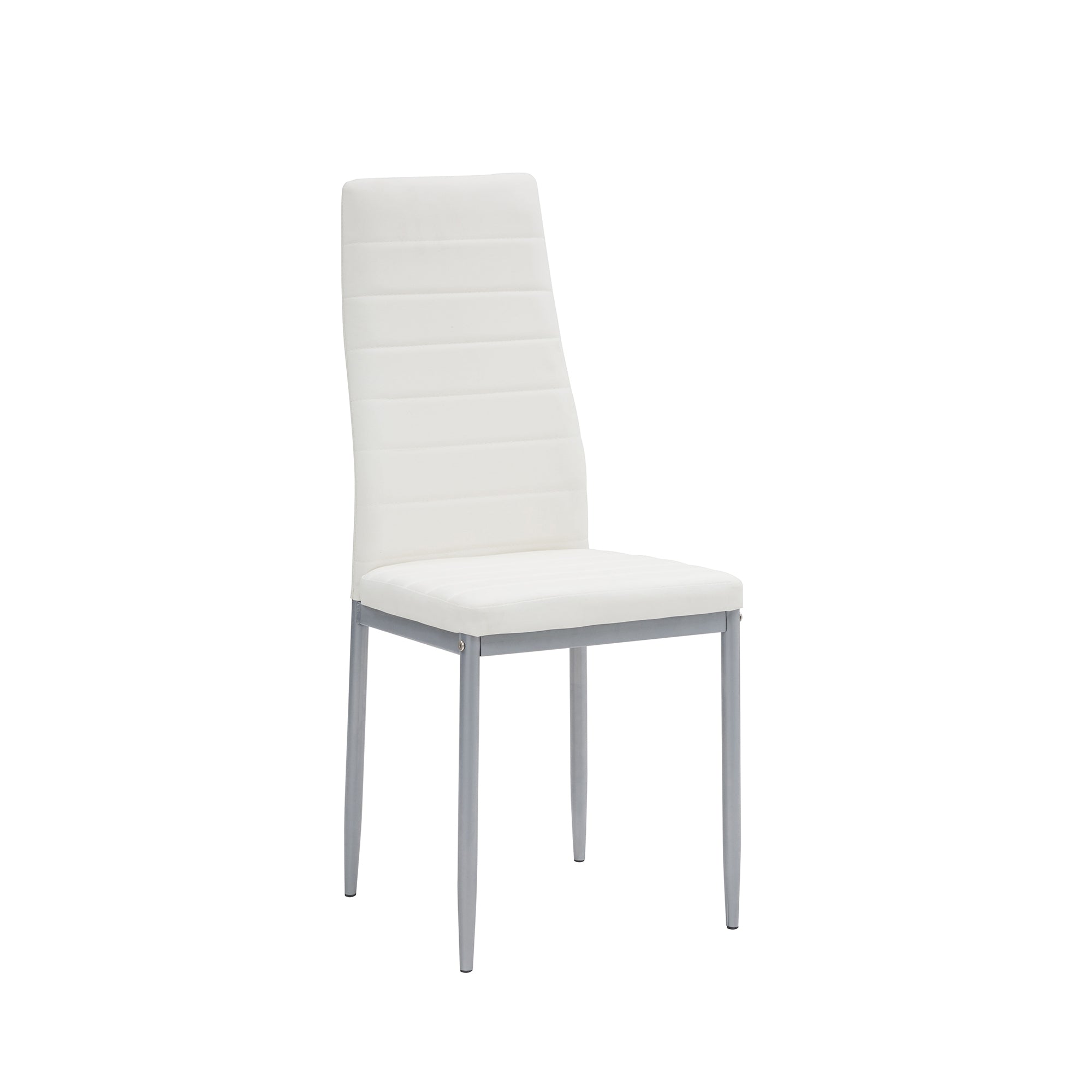 Set Da 4, Sedia Queen Kit All/Bianca In Similpelle-40*47*96