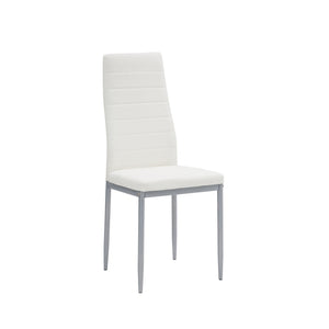 Set Da 4, Sedia Queen Kit All/Bianca In Similpelle-40*47*96