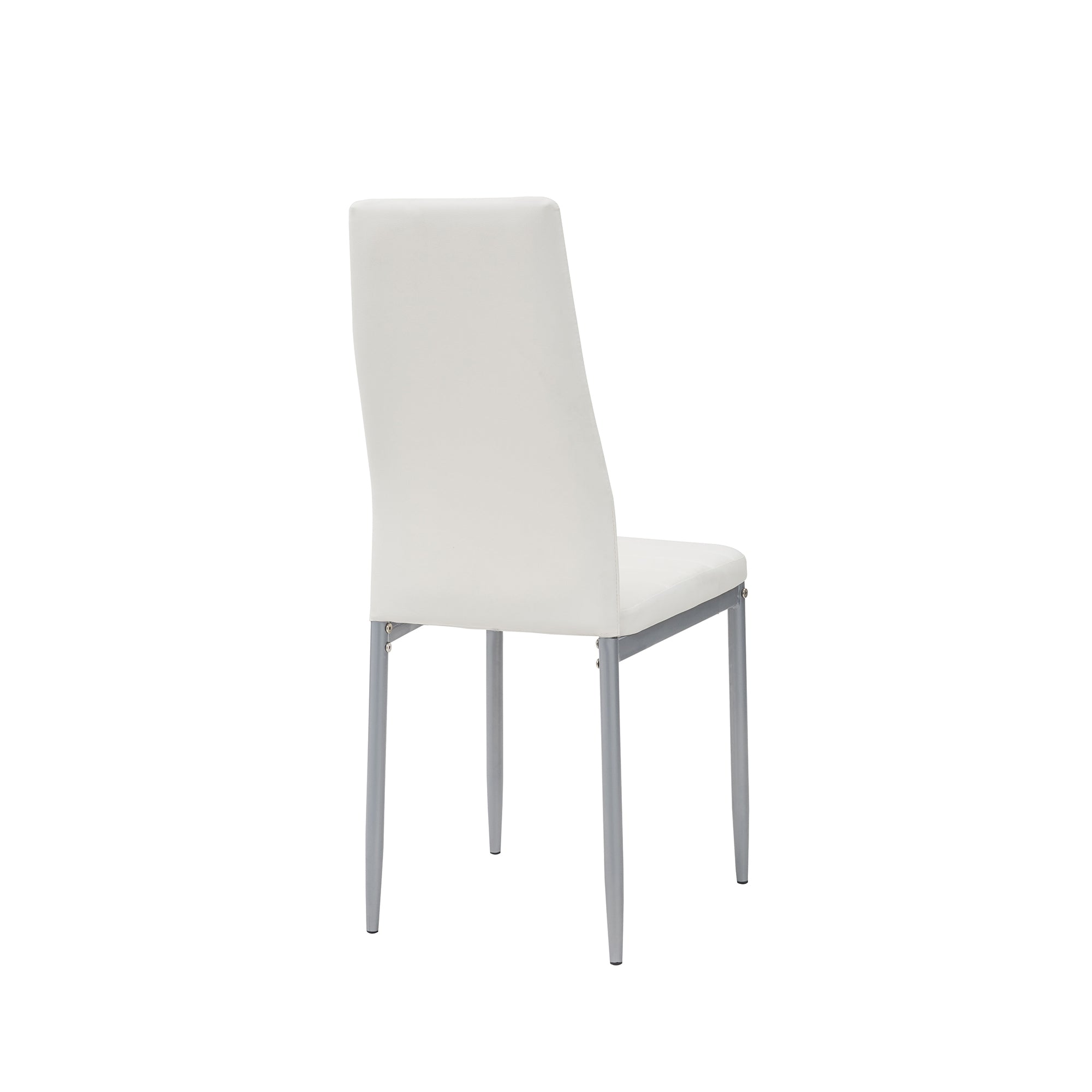 Set Da 4, Sedia Queen Kit All/Bianca In Similpelle-40*47*96