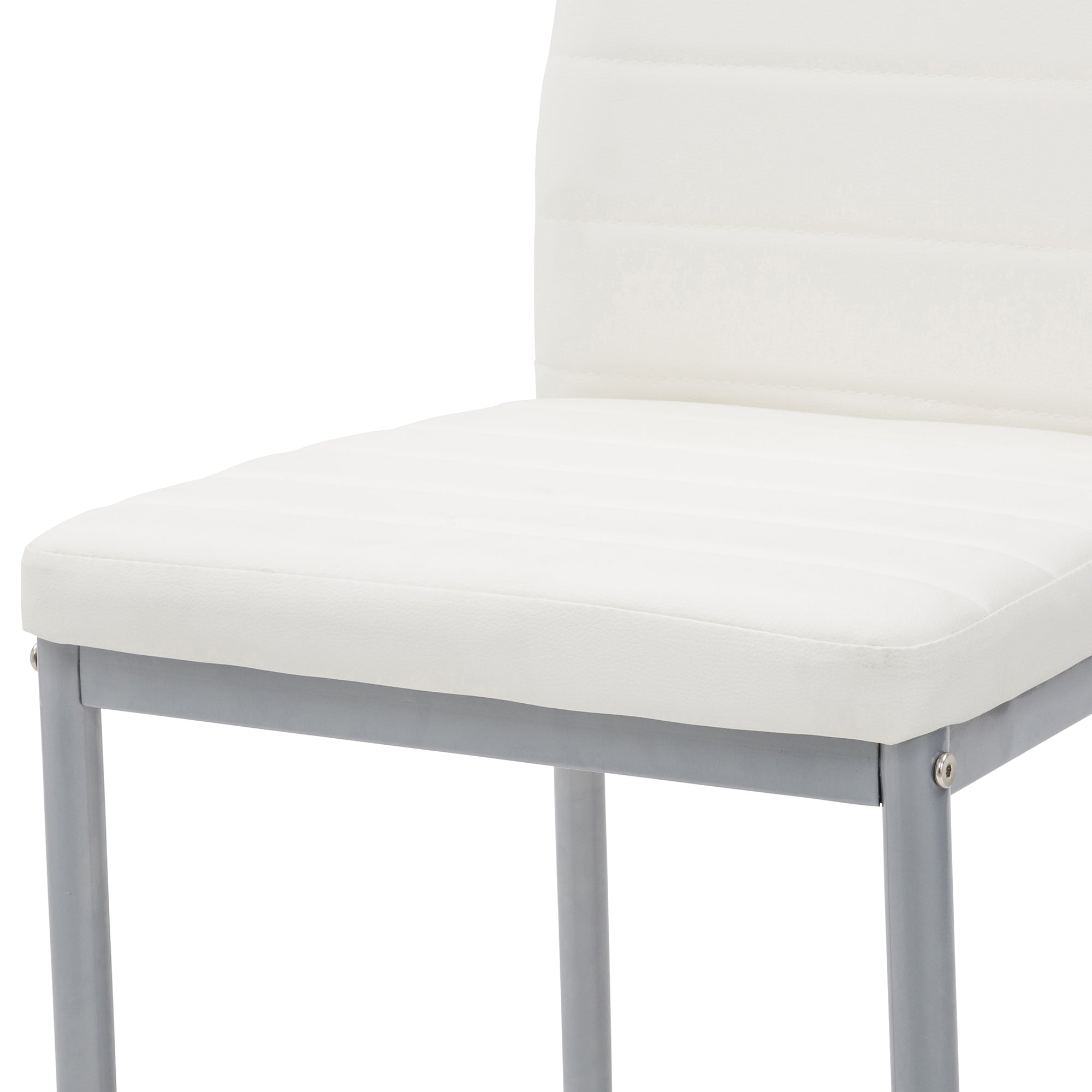 Set Da 4, Sedia Queen Kit All/Bianca In Similpelle-40*47*96