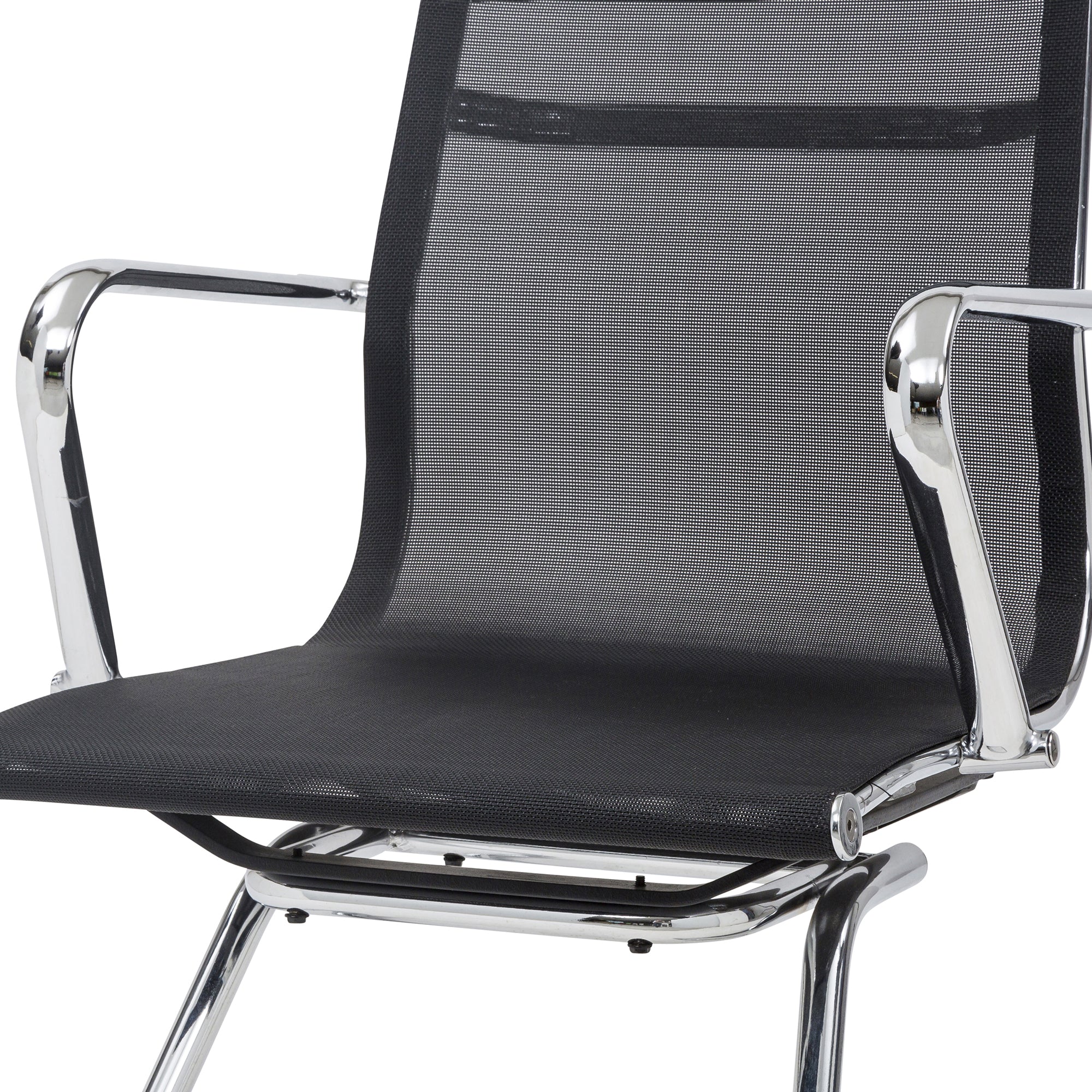 Set Da 2, Poltrone Leila Attesa Nera In Maglina - 55*54*87