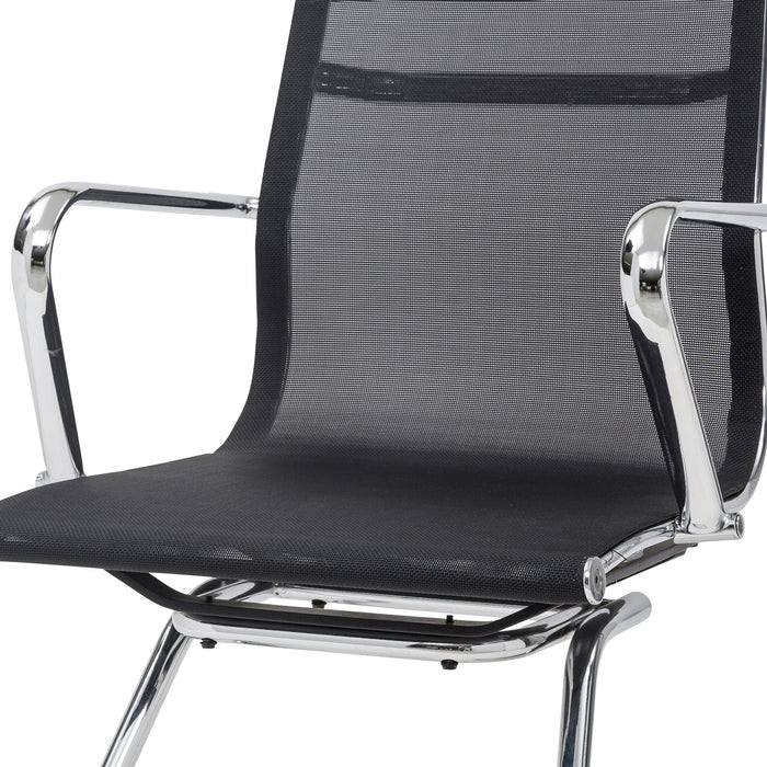 Set Da 2, Poltrone Leila Attesa Nera In Maglina - 55*54*87