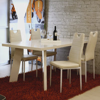 Tavolo Patos Bianco Lacc. Bianco