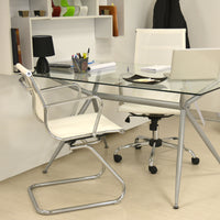 Set Da 2, Poltrone Leila Attesa Bianca In Maglina -55*54*87