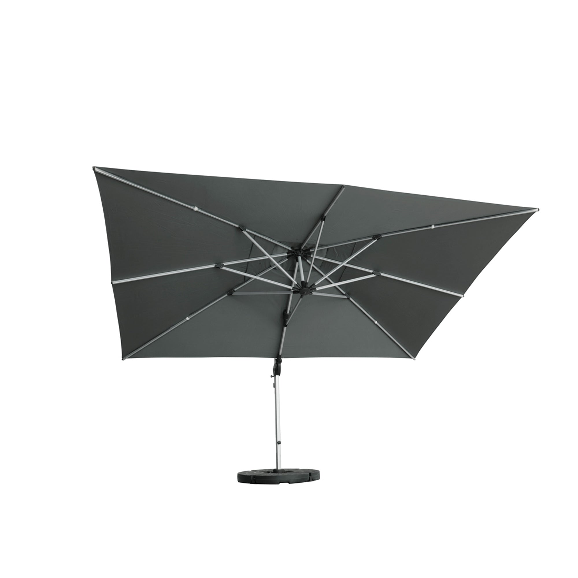 Ombrellone Aroma 3*4 Grigio C/Palo Laterale