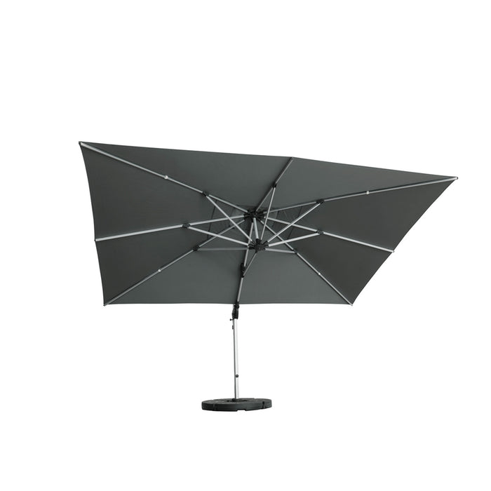 Ombrellone Aroma 3*4 Grigio C/Palo Laterale