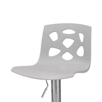 Sgabello Manchester Grigio Elev. Gas-34*41*82/104