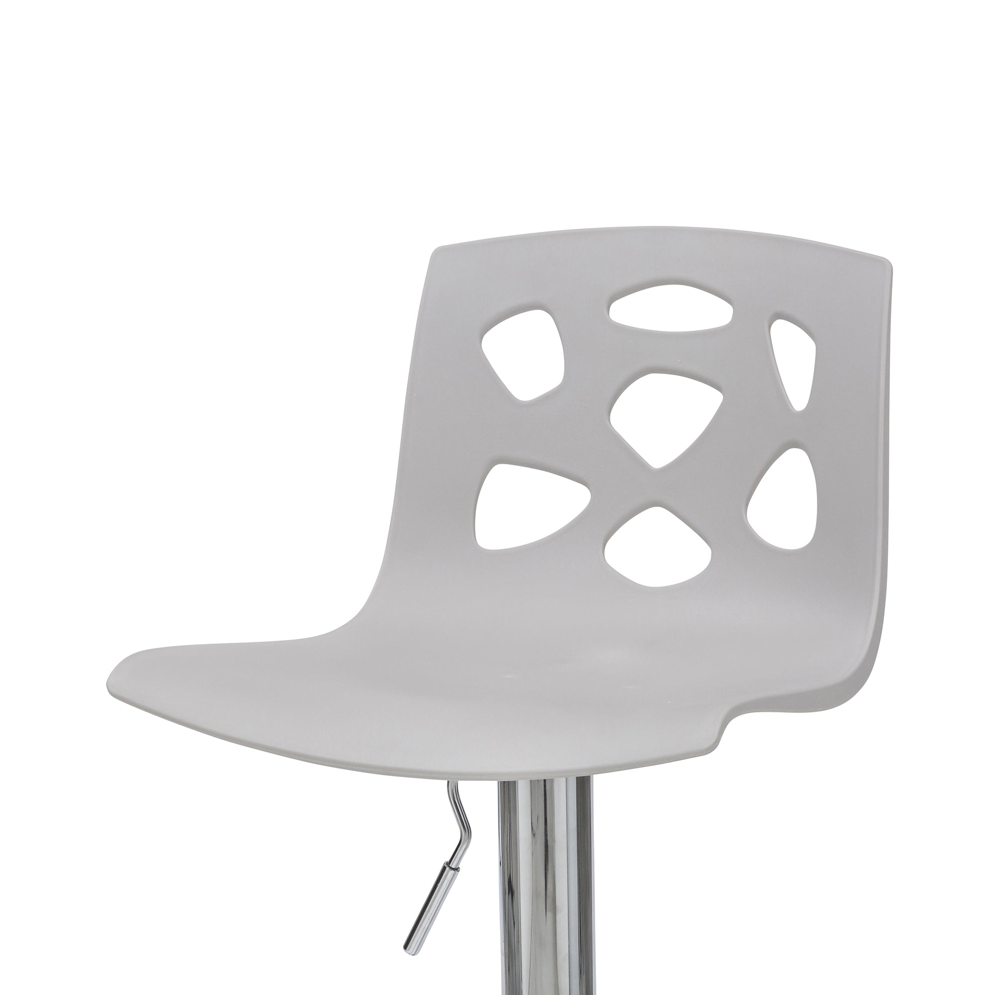 Sgabello Manchester Grigio Elev. Gas-34*41*82/104