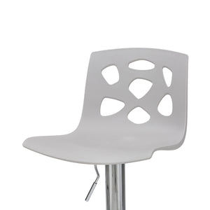 Sgabello Manchester Grigio Elev. Gas-34*41*82/104