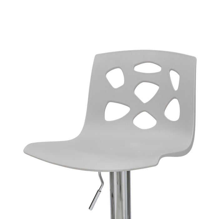 Sgabello Manchester Grigio Elev. Gas-34*41*82/104