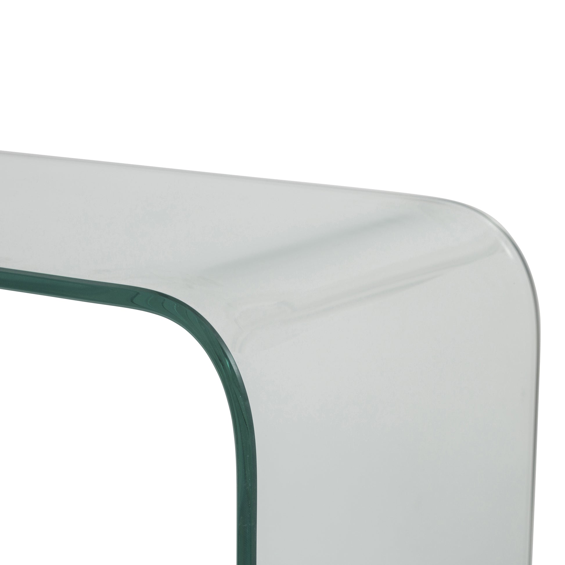 Set Da 2,Consolle Glamour In Vetro Temp. Trasp - 110*35*75