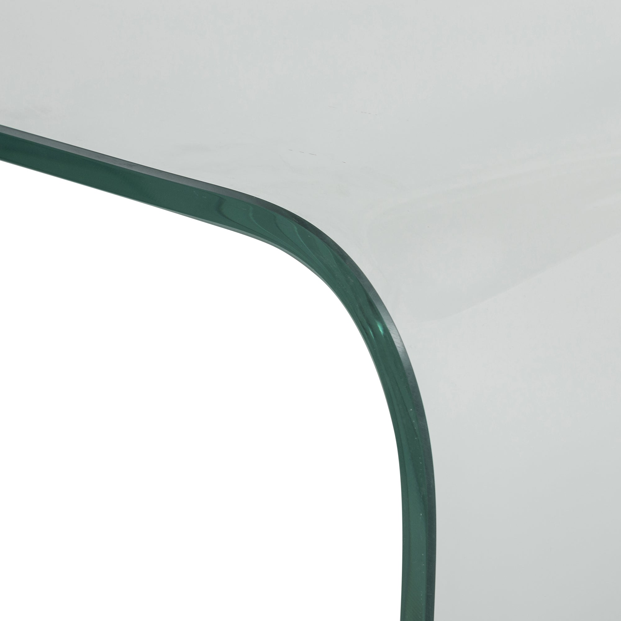 Set Da 2,Consolle Glamour In Vetro Temp. Trasp - 110*35*75