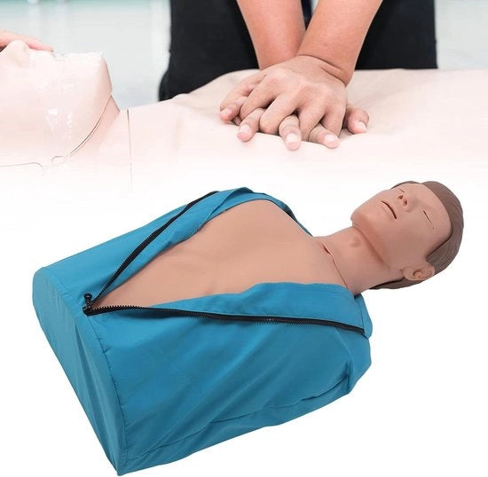 Oefenpop per Cardiopulmonale Reanimazione per Adulti - Simulatore di Rianimazione Cardiopulmonale - Manichino per Prove di Rianimazione - Modello Umano per Simulazione di Rianimazione - Contenuto HTML necessario