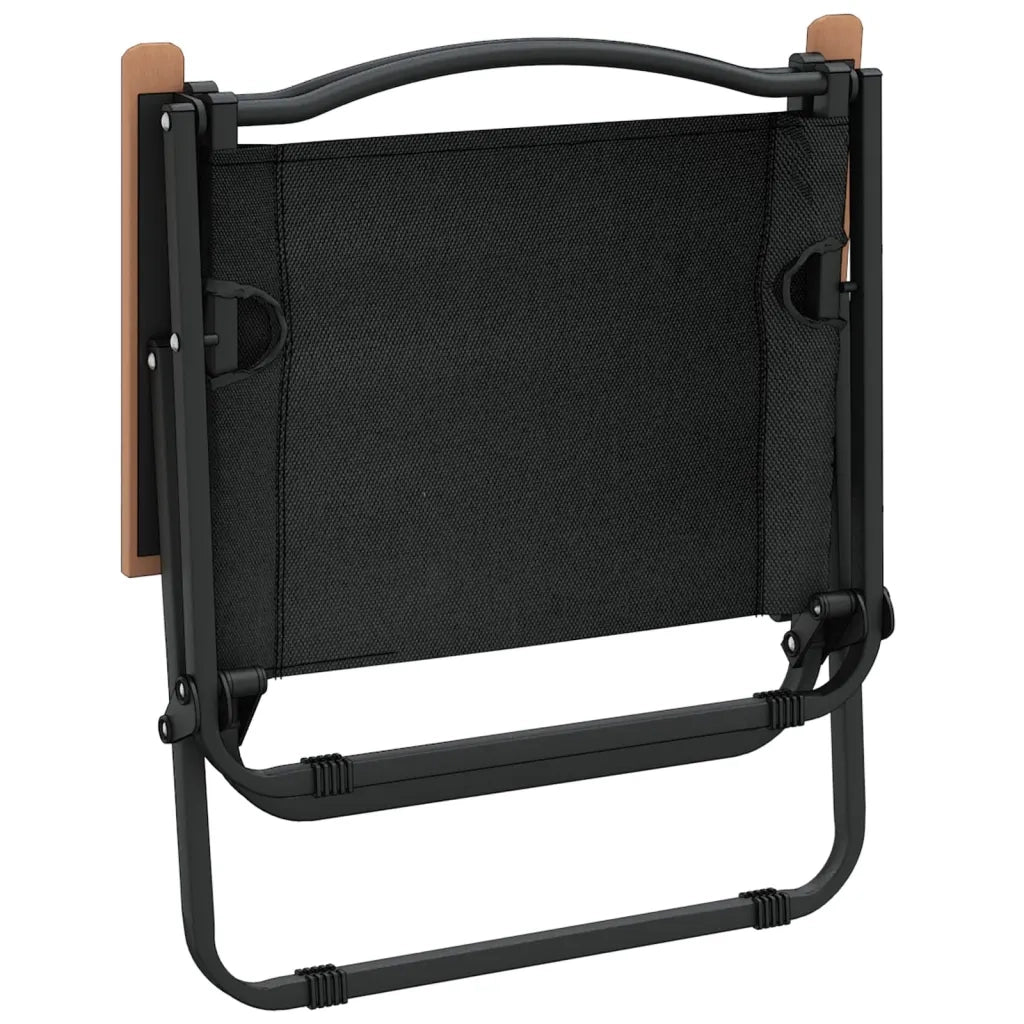 Sedie da Campeggio 2 pz | Sedie da Esterno Nere 54x43x59 cm Tessuto Oxford