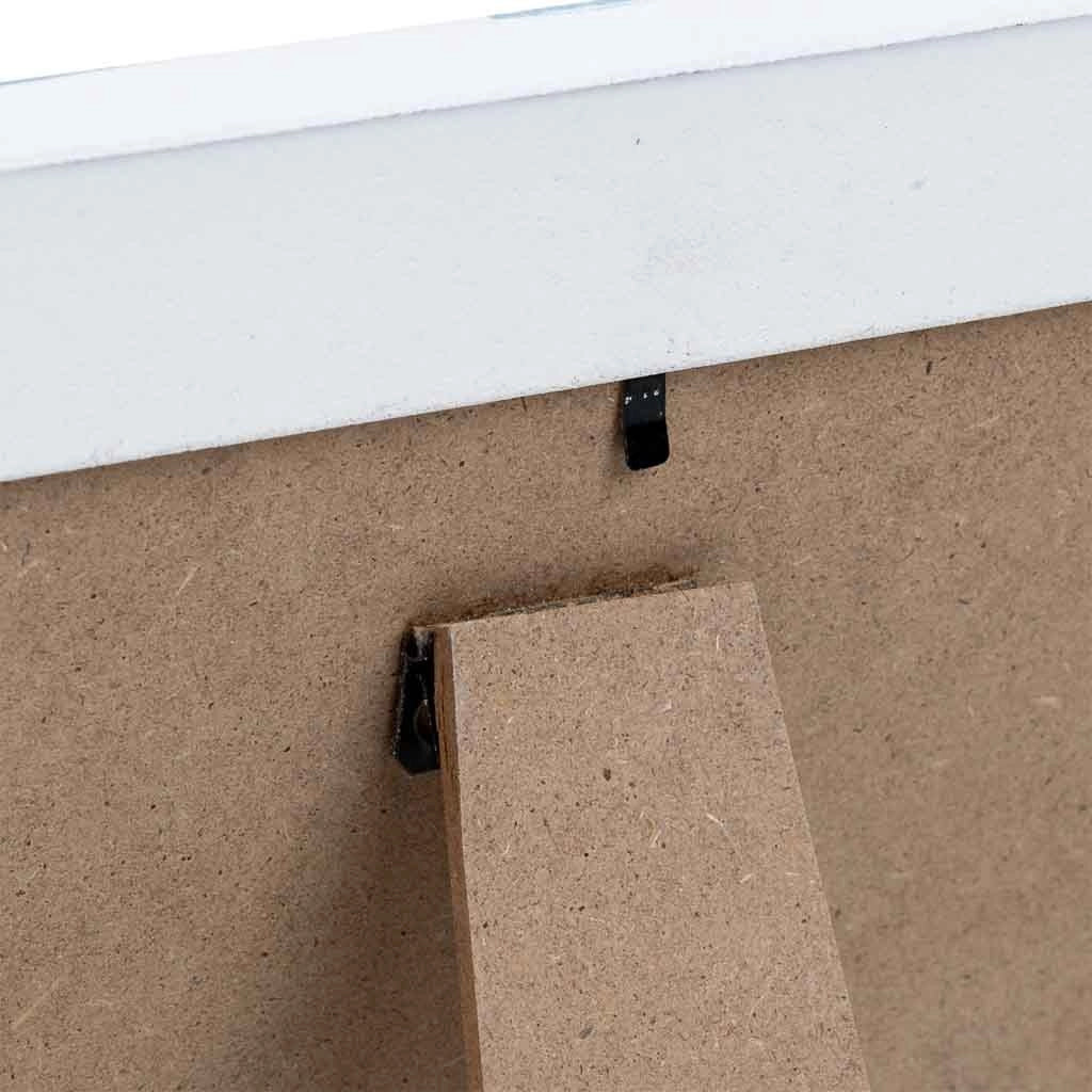 Cornice portafoto in legno, 12x19 cm, blu, 19x2x24 cm