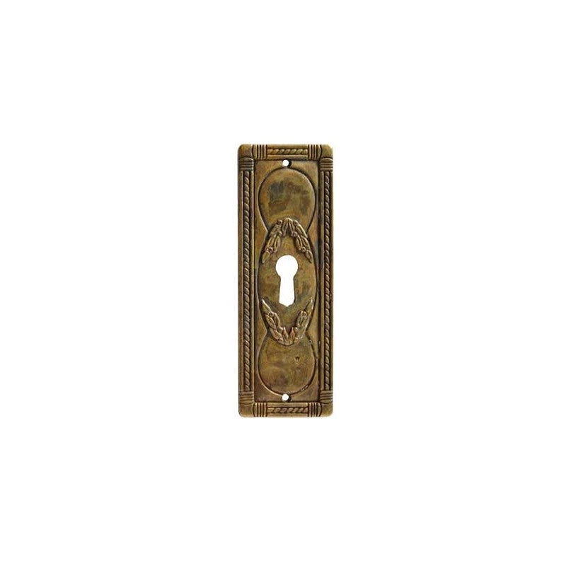 BOCCHETTA PER MOBILI '5038/A6' VERTICALE 34x96 mm - Patinato antico - GIUSTI