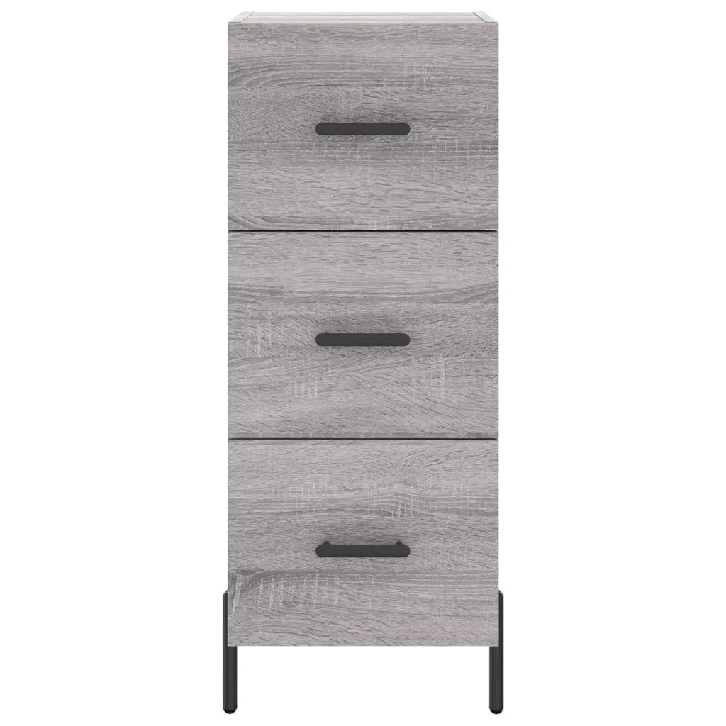 Credenza | Madia | Buffet da pranzo | Armadio da pranzo Grigio Sonoma 34,5x34x90 cm in Legno Multistrato