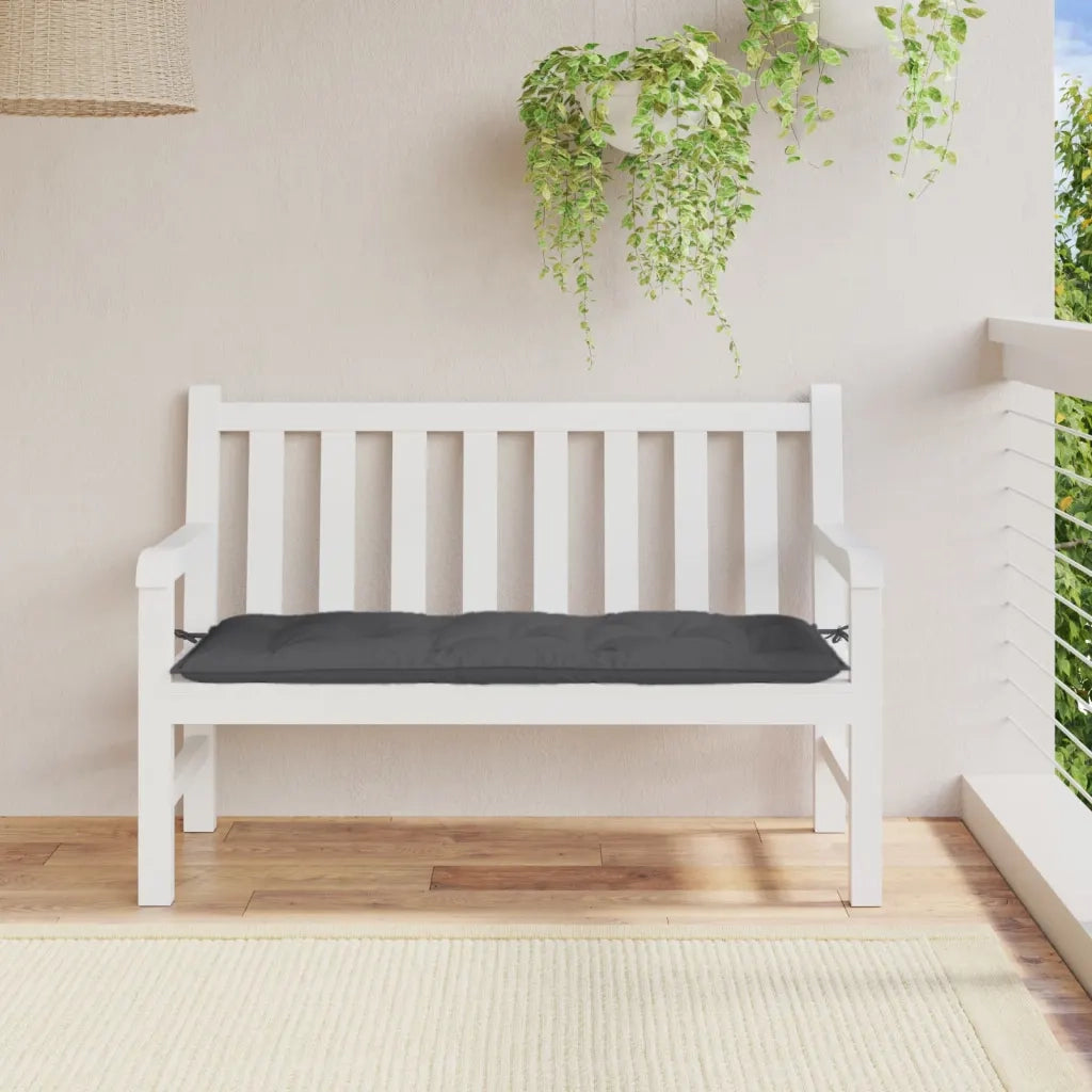 Cuscino Panca Giardino Antracite Mélange 120x50x7 cm Tessuto 4002541