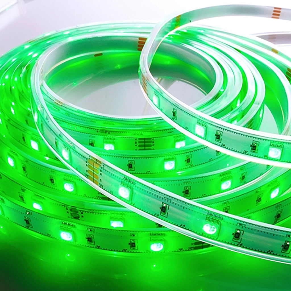 KIT striscia LED RGB 24V IP67 SMART WiFi cromoterapia pannello RF box doccia bagno turco Google Alexa