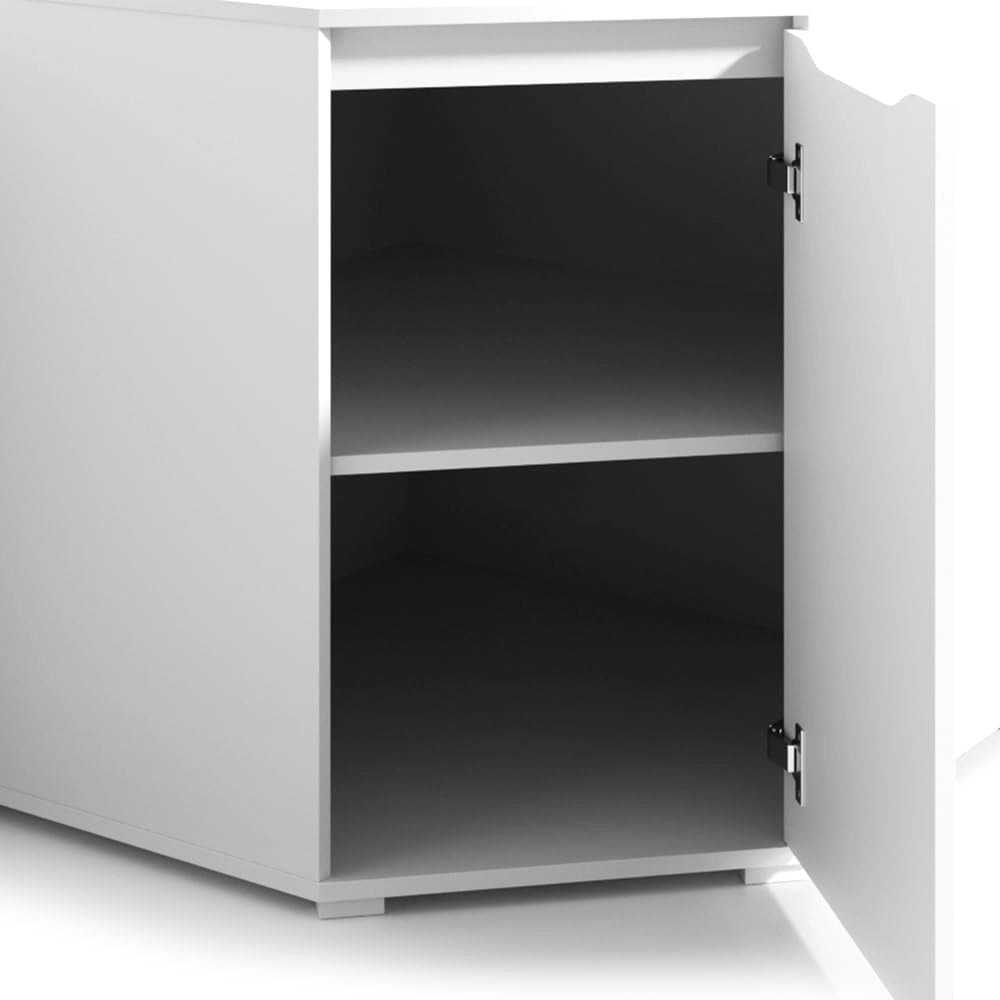Credenza Ruben, Bianco, 78 x 76.6 cm, adatto per la conservazione di abbigliamento e tessuti