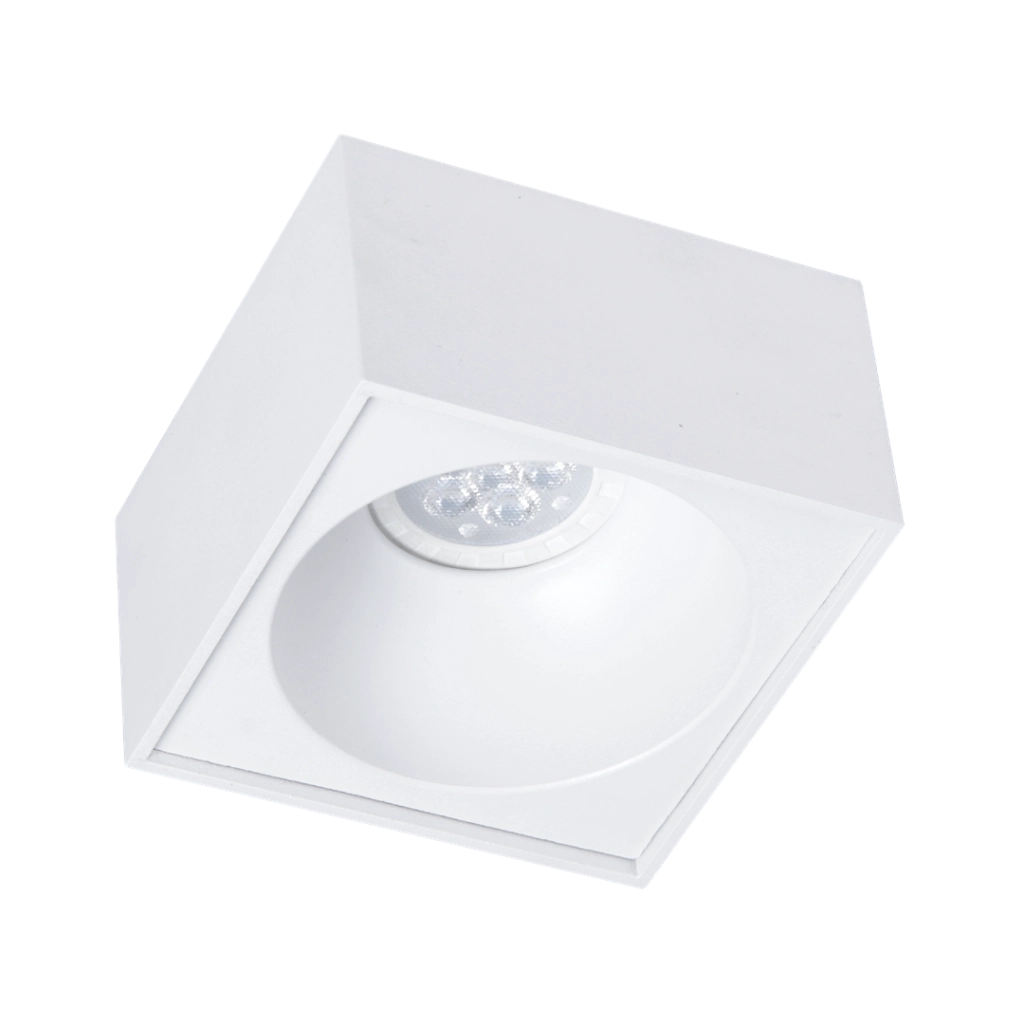 Faretto incasso soffitto quadrato bianco GU10 Bali ML0077 Milagro