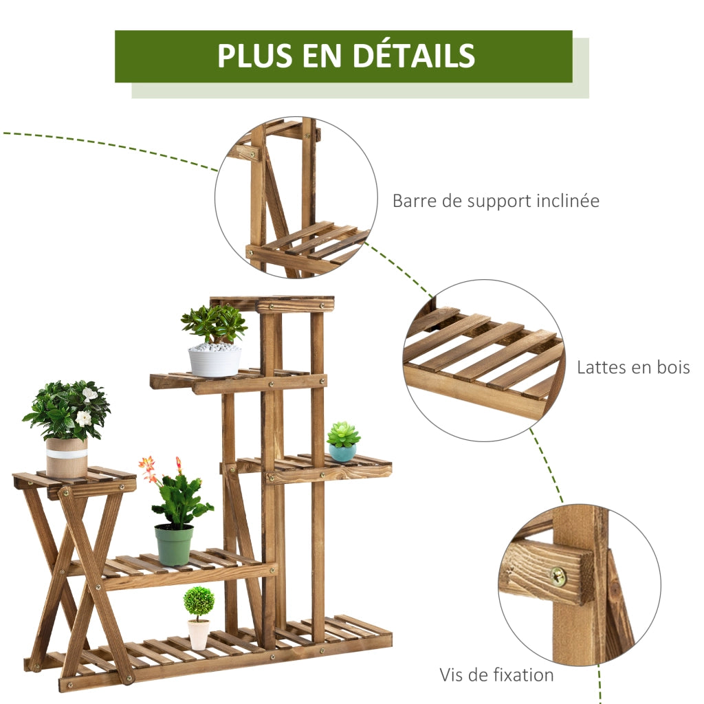 Libreria da Giardino in Legno per Piante ¨C Zephmum ¨C 98x28x95 cm