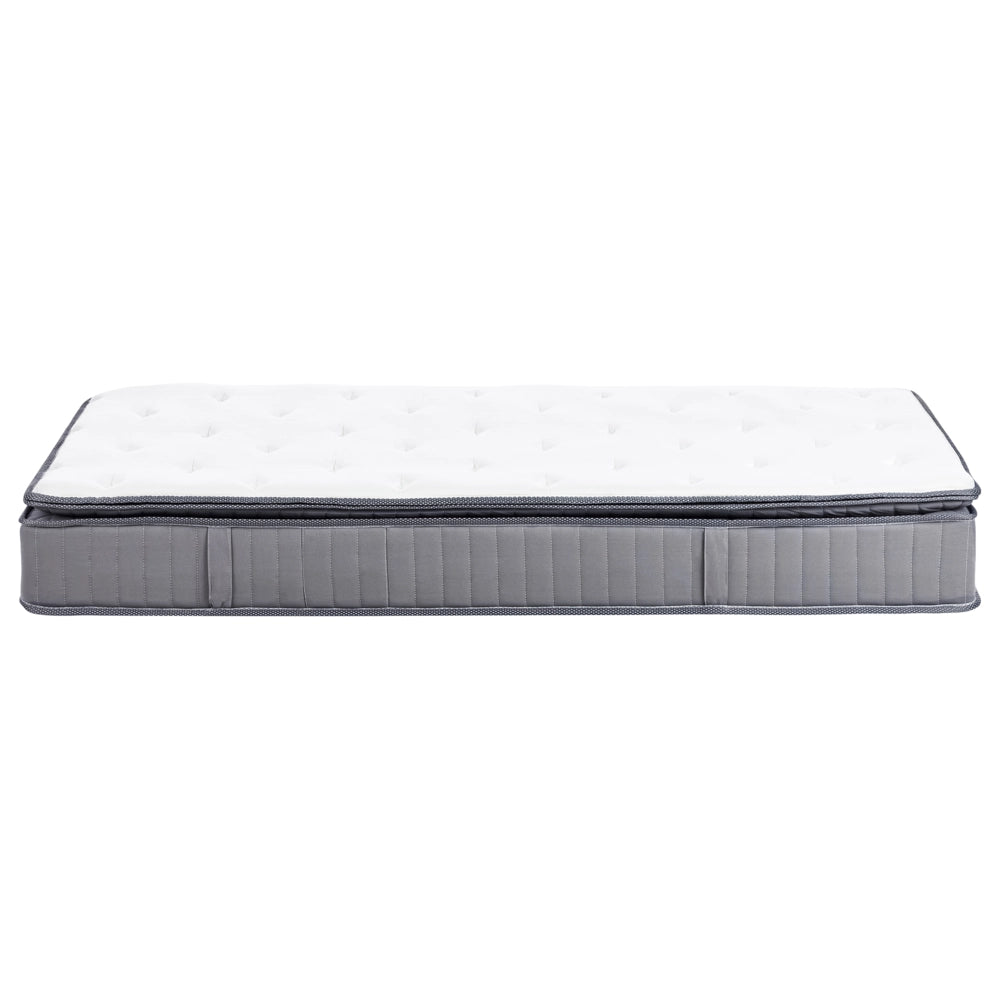 Materasso a molle insacchettate EU misura singola 90 x 200 cm con imbottitura in memory foam rinfrescante rivestimento rimovibile 3 piedi dura rigidità design moderno trapuntato