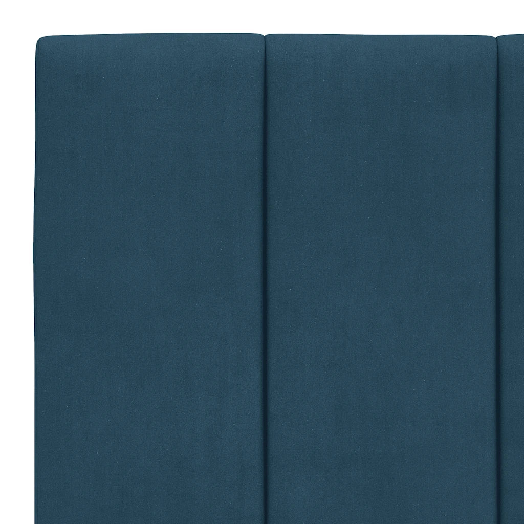 Letto con Materasso Blu 100x200 cm in Velluto