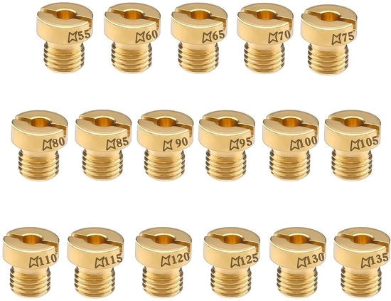Set di aste carburatori M6 - 17 pezzi - Qualità elevata - Adatto per scooter, motori, barbecue a gas - Duraturo e affidabile