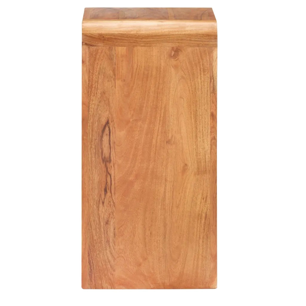Comodino 40x30x60 cm in Legno Massello Acacia Finitura Ambra 289633