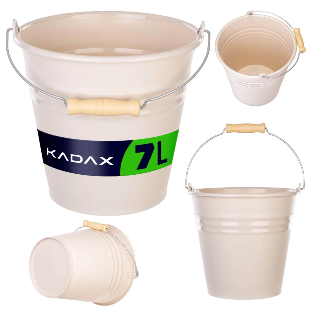 KADAX Wiadro z metalową rączką MEGI 7l 49645 beżow