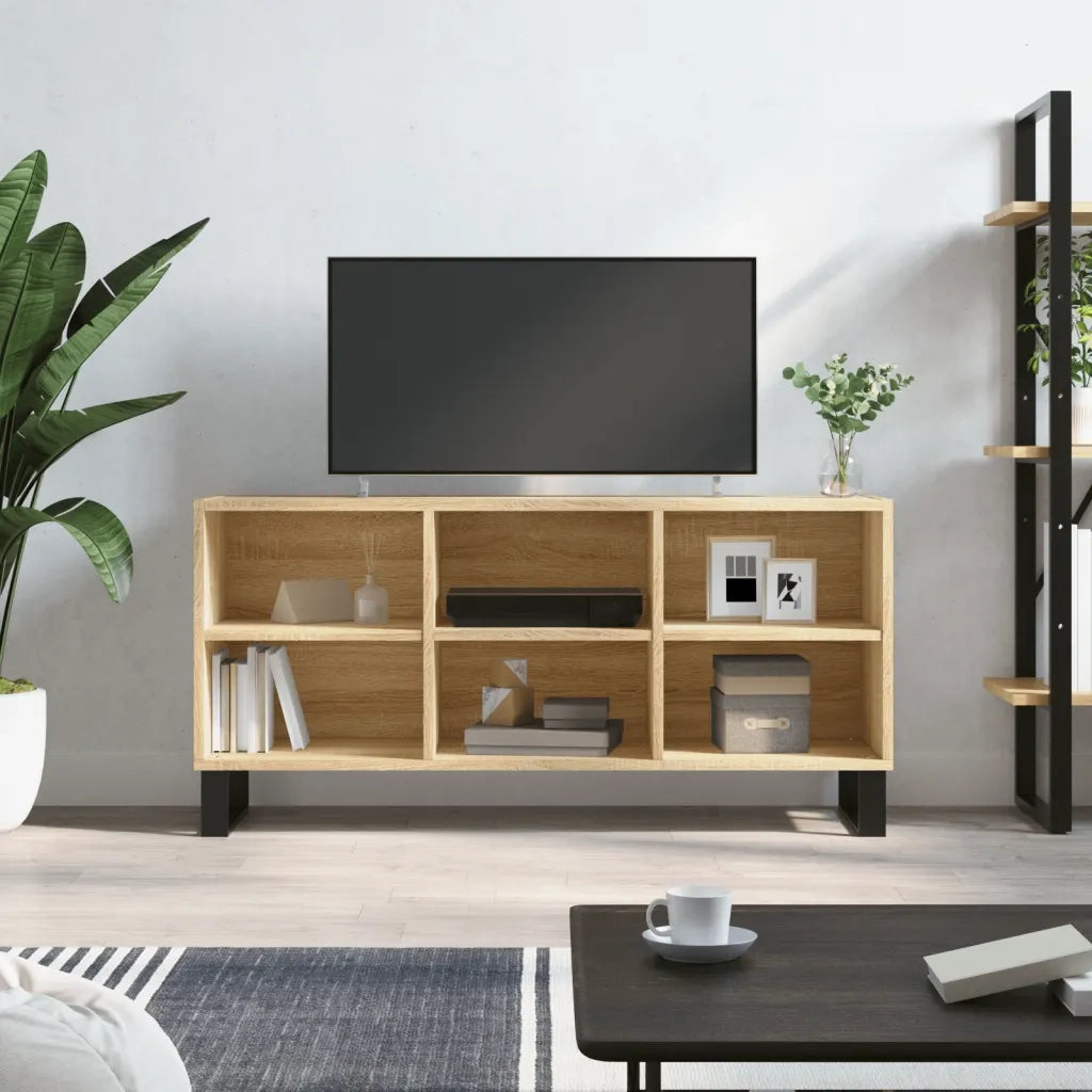 Mobile Porta TV Rovere Sonoma 103,5x30x50 cm Legno Multistratocod mxl 128560