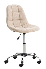Sedia da ufficio Emil tessuto crema