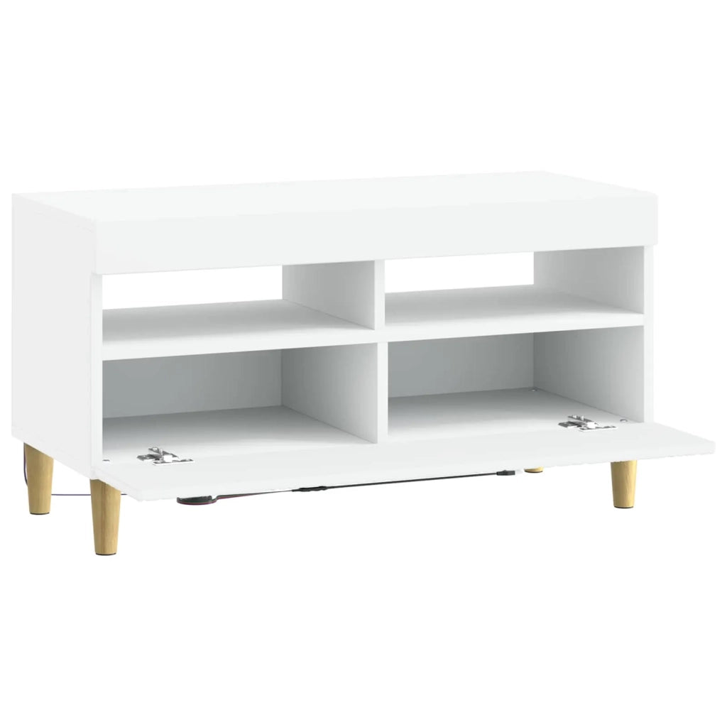 Mobile TV LED Bianco Legno ingegnerizzato 897215