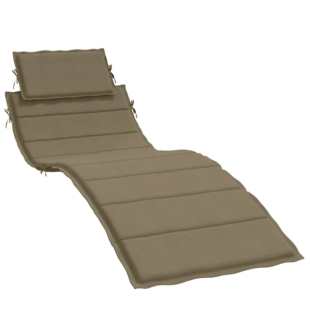 Cuscino per Lettino Prendisole Tortora Mélange 186x58x4cm 4002484