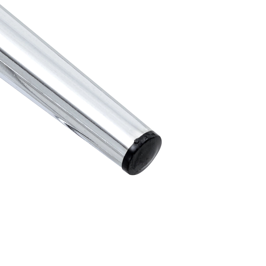 SGABELLO Bar Set da 2 66,5x48x37 cm Trasparente con Struttura in Metallo Argento