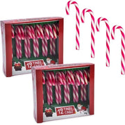 Set di 24 succhielli di zucchero a fragranza di lamponi - alimentari - decorazione natalizia - decorazione - circa 10 cm - succhielli