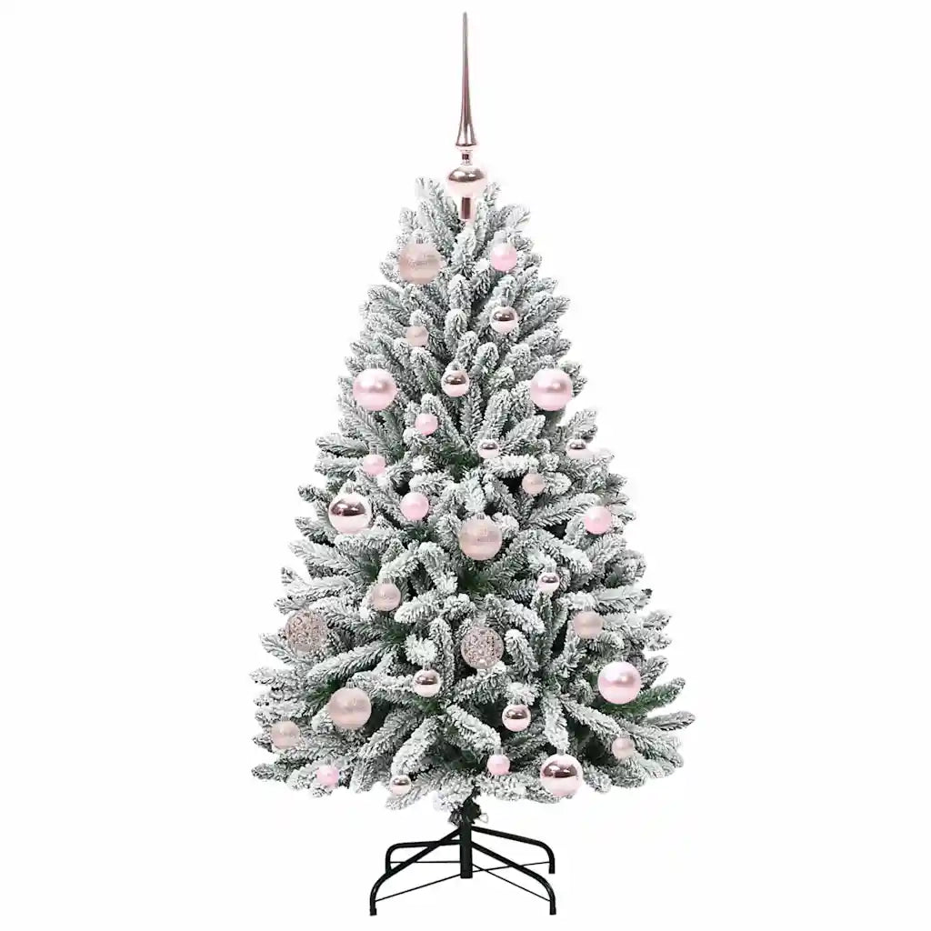 Albero di Natale | Decorazioni natalizie artificiale con 150 LED Verde e Bianco 120 cm