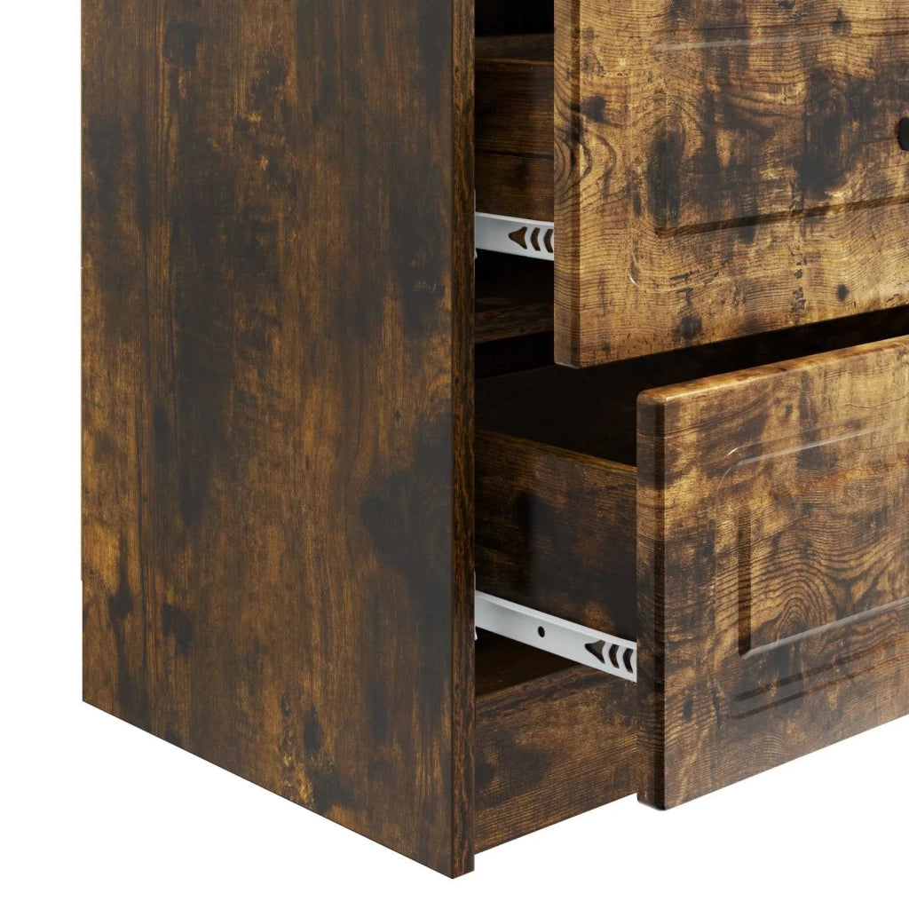 Armadio da Notte Rovere Fumo 62 x 34,5 x 44,5 cm 895700