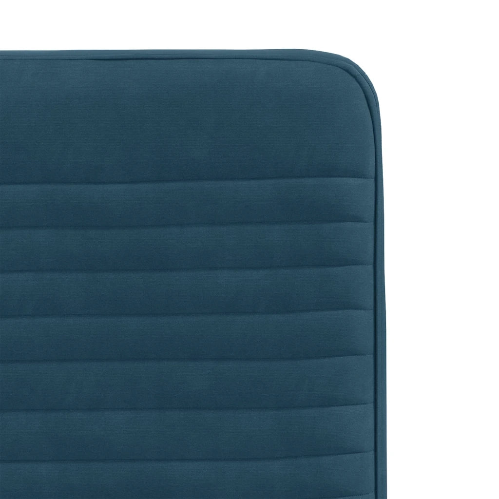 vidaXL Sedie da Pranzo 2 pz Blu in Velluto