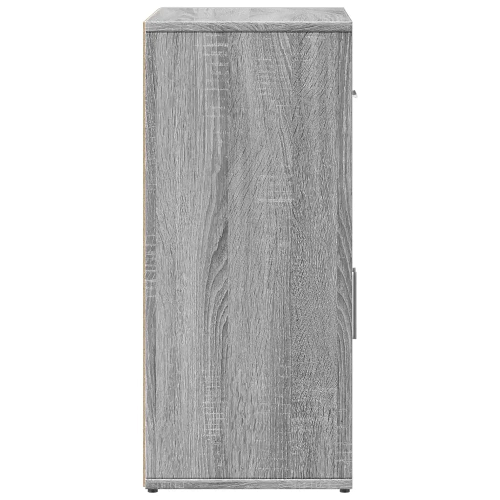 Credenze 2 pz Grigio Sonoma 60x31x70 cm in Legno Multistrato