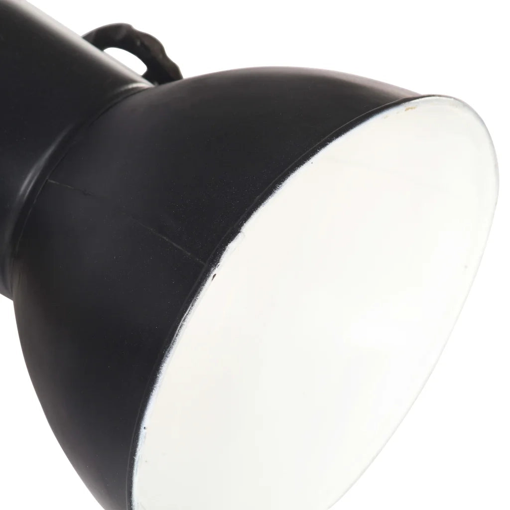 vidaXL Lampada da Parete in Stile Industriale Nera 65x25 cm E27
