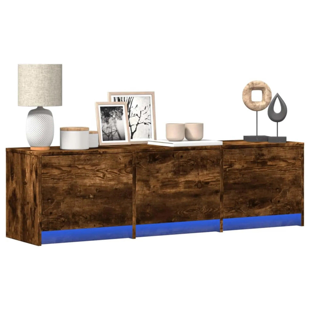 Mobile TV Rovere fumé 140 x 34 x 40 cm Legno multistrato 8006559