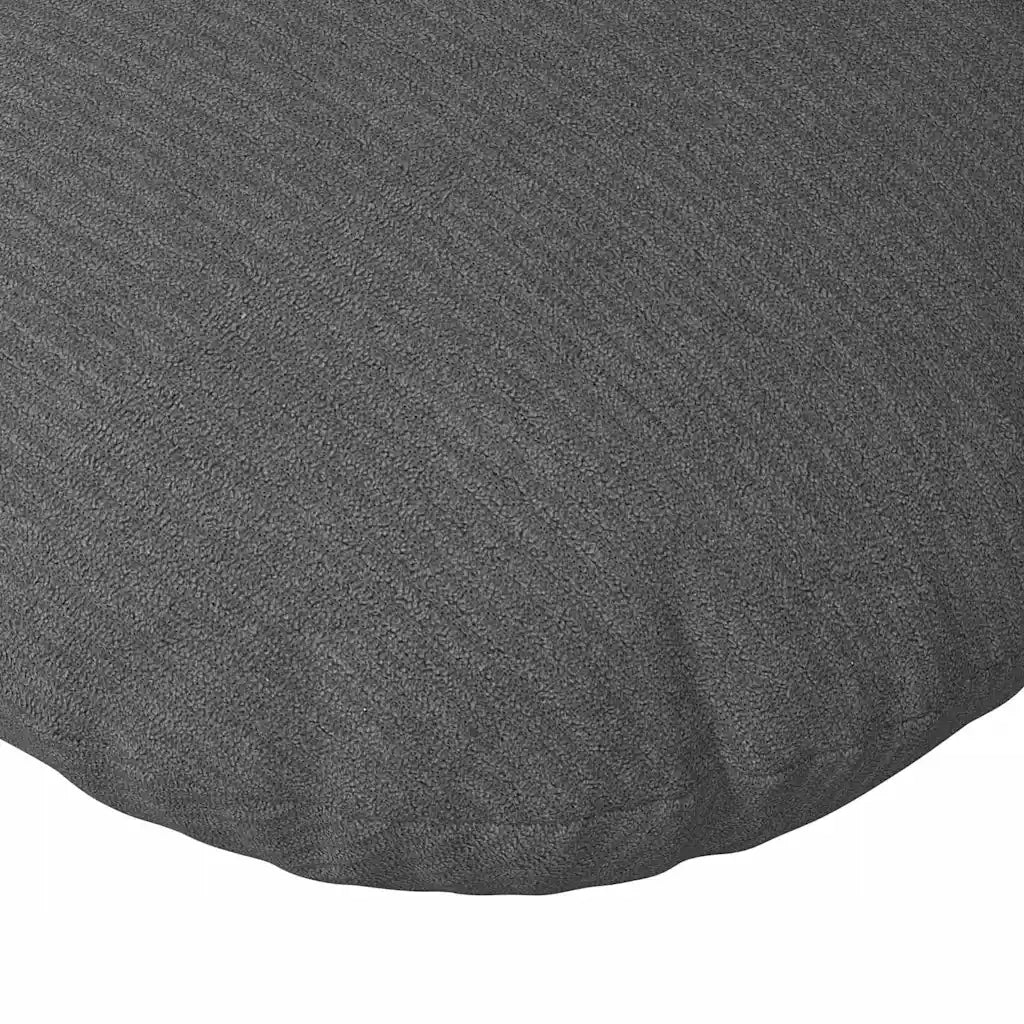 Cuscini per Seduta 2 pcs Grigio scuro Ø 40 cm Tessuto in Cords