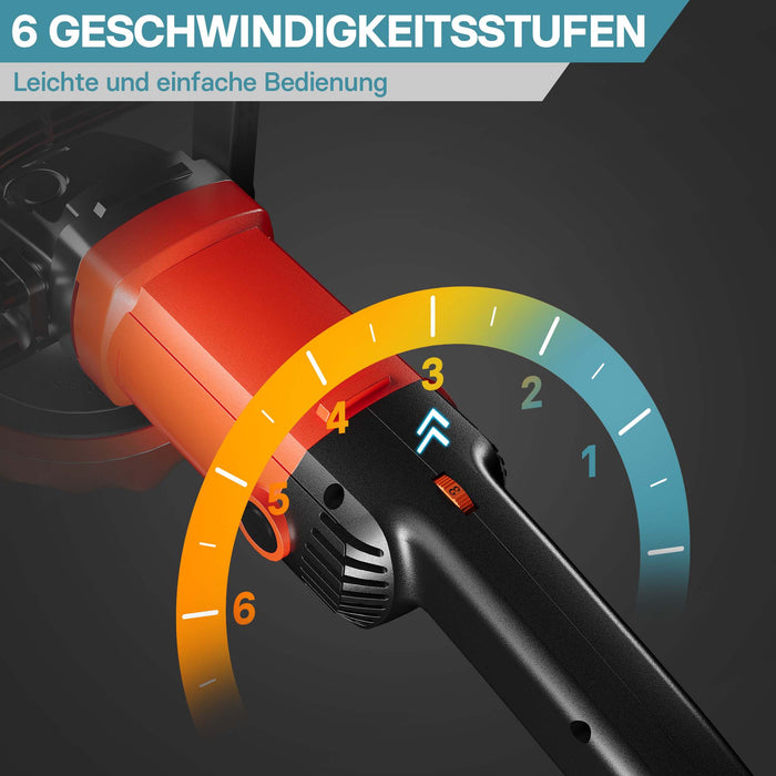 Lucidatrice 1200W  Levigatrice a 6 livelli fino a 3000rpm Smerigliatrice rotativa Set