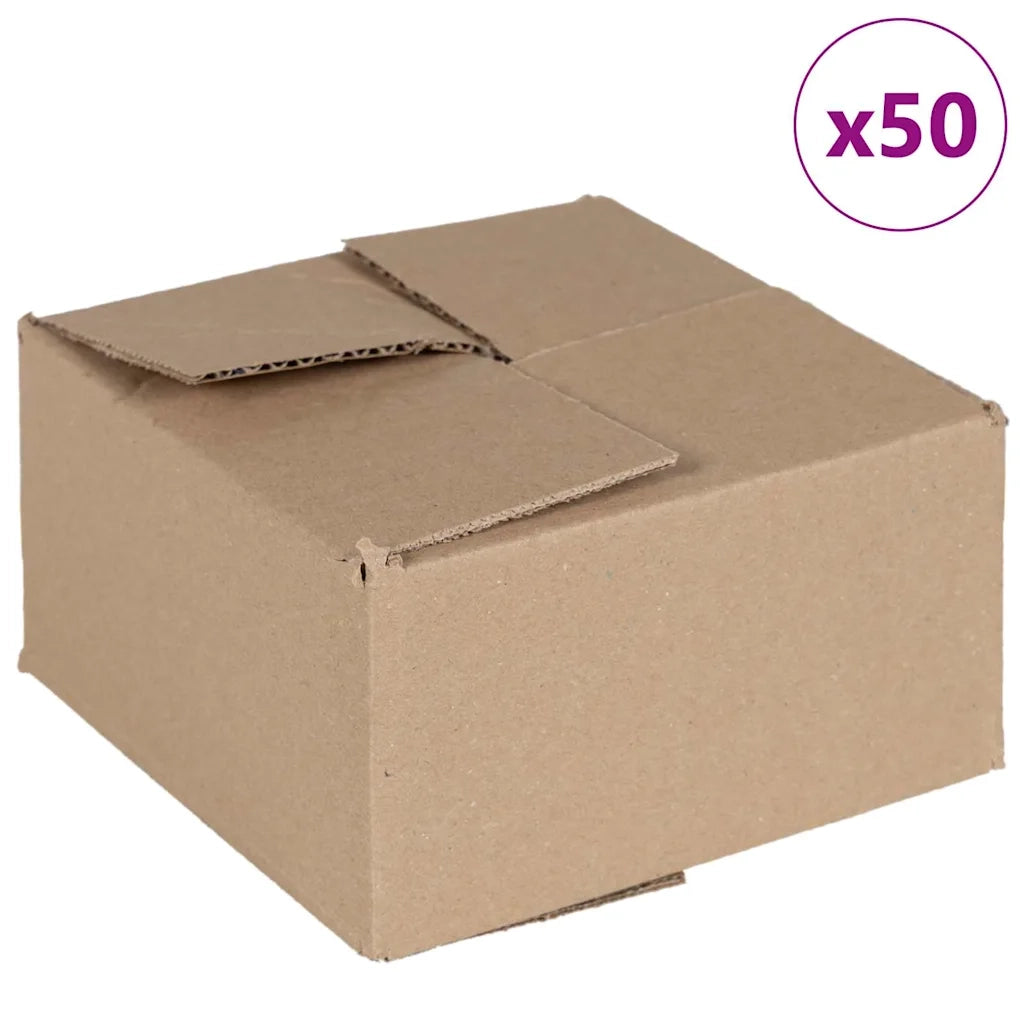 Scatola Pieghevole 50 pcs Naturale 15 x 15 x 8 cm Cartone 4106562