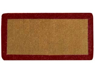 ZERBINO IMPERIALE A FASCIA ROSSO SPESSORE MM.38  cm.40x80, spessore mm.38