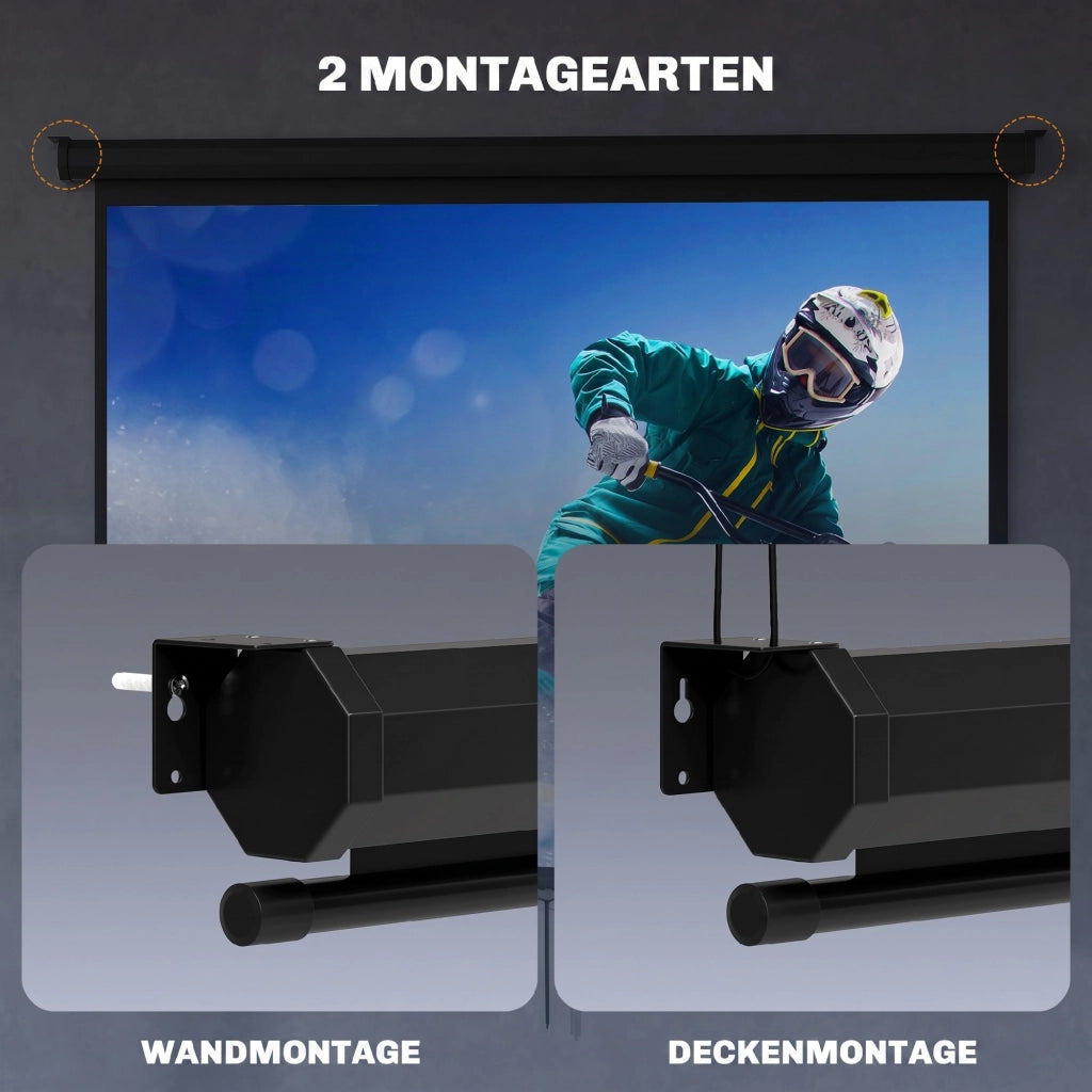 Schermo per proiettore 171x128 cm ¨C Xylo ¨C 84' formato 4:3 HD 4K telo bianco